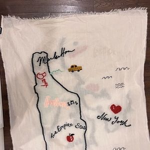 Madewell Scarf- Subway Graffiti Map Scarf